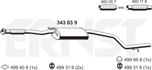 ERNST 343039 - Silenziatore centrale autozon.pro