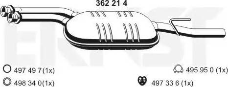 ERNST 362214 - Silenziatore centrale autozon.pro