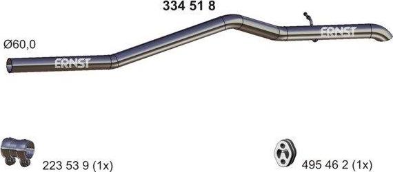 ERNST 334518 - Tubo gas scarico autozon.pro