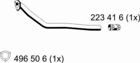 ERNST 245494 - Tubo gas scarico autozon.pro