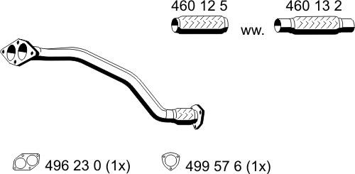 ERNST 243469 - Tubo gas scarico autozon.pro