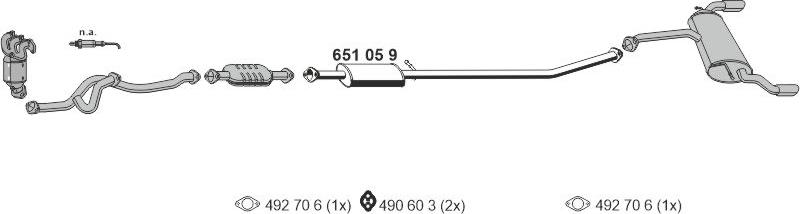 ERNST 250068 - Impianto gas scarico autozon.pro