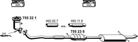 ERNST 250025 - Impianto gas scarico autozon.pro