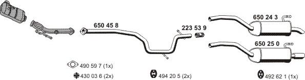 ERNST 210137 - Impianto gas scarico autozon.pro