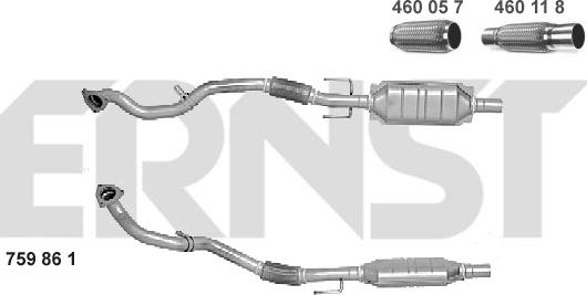 ERNST 759861 - Catalizzatore autozon.pro