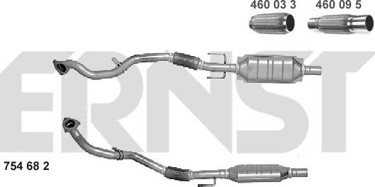 ERNST 754682 - Catalizzatore autozon.pro