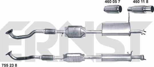 ERNST 755238 - Catalizzatore autozon.pro