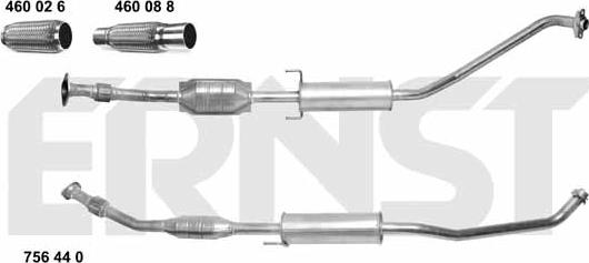 ERNST 756440 - Catalizzatore autozon.pro