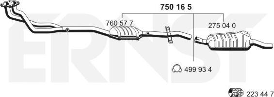 ERNST 750165 - Catalizzatore autozon.pro