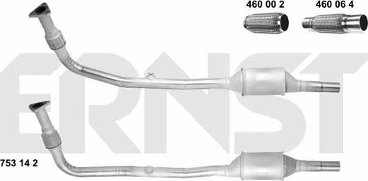 ERNST 753142 - Catalizzatore autozon.pro