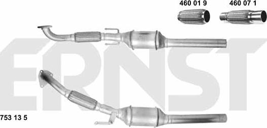 ERNST 753135 - Catalizzatore autozon.pro