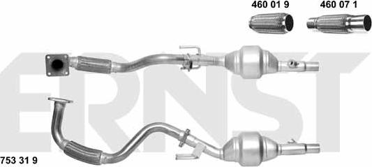 ERNST 753319 - Catalizzatore autozon.pro