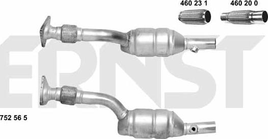 ERNST 752565 - Catalizzatore autozon.pro