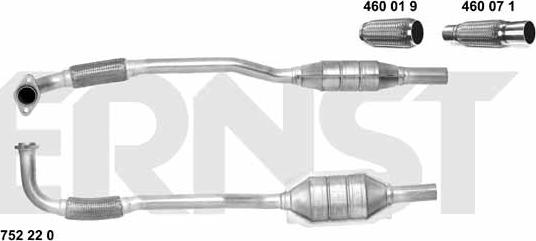 ERNST 752220 - Catalizzatore autozon.pro