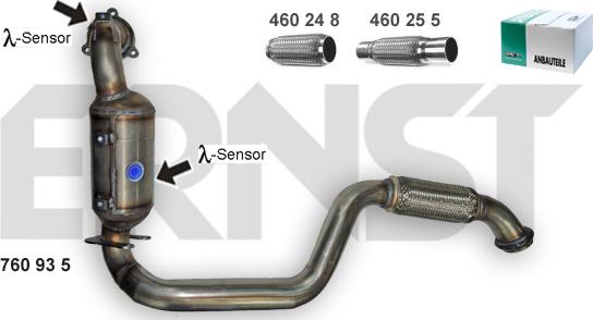 ERNST 760935 - Catalizzatore autozon.pro