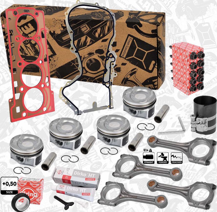 ET Engineteam PM009750ETVR1 - Kit pistoni autozon.pro