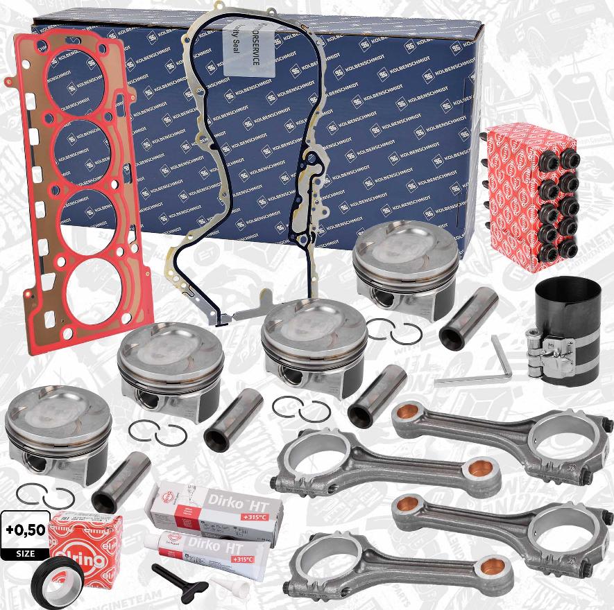 ET Engineteam PM009750KSVR1 - Kit pistoni autozon.pro