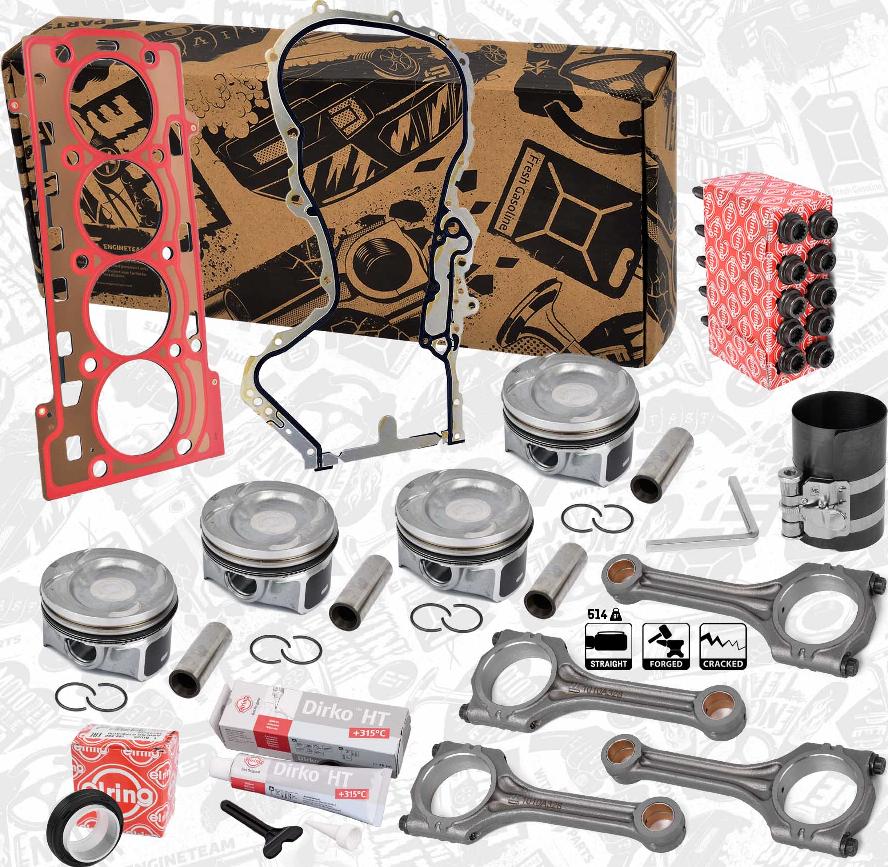 ET Engineteam PM009700ETVR1 - Kit pistoni autozon.pro