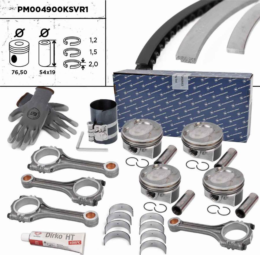 ET Engineteam PM004900KSVR1 - Kit pistoni autozon.pro