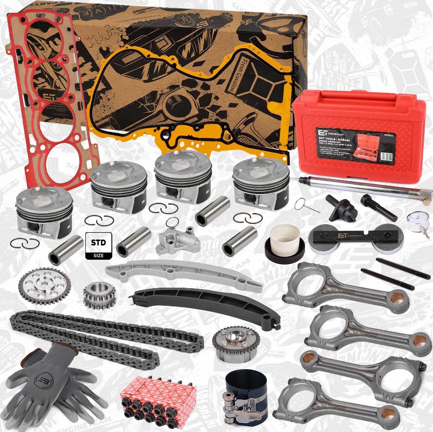 ET Engineteam PM004800ETVR4 - Kit pistoni autozon.pro