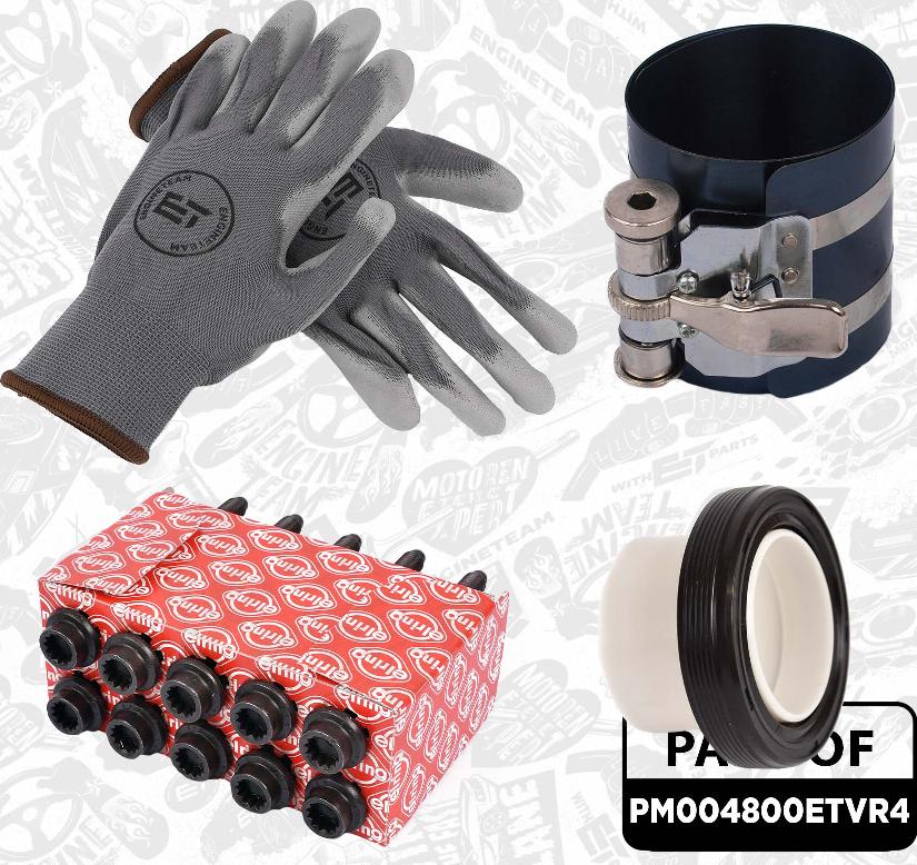 ET Engineteam PM004800ETVR4 - Kit pistoni autozon.pro