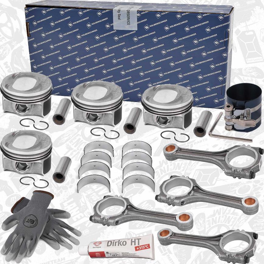 ET Engineteam PM004800KSVR1 - Kit pistoni autozon.pro