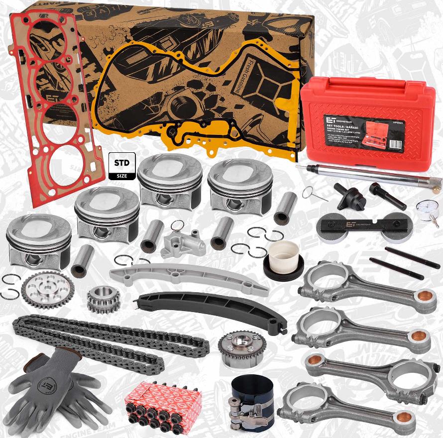 ET Engineteam PM004800KSVR2 - Kit pistoni autozon.pro