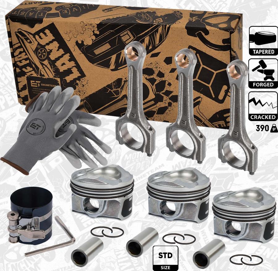 ET Engineteam PM008500VR3 - Kit pistoni autozon.pro