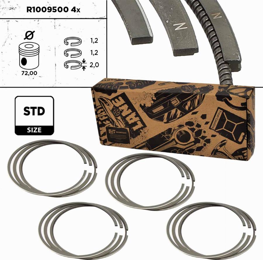 ET Engineteam R1009500VR1 - Kit fasce elastiche autozon.pro