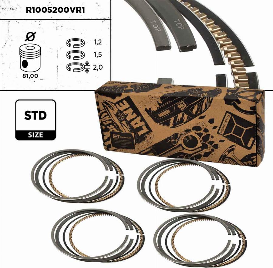 ET Engineteam R1005200VR1 - Kit fasce elastiche autozon.pro