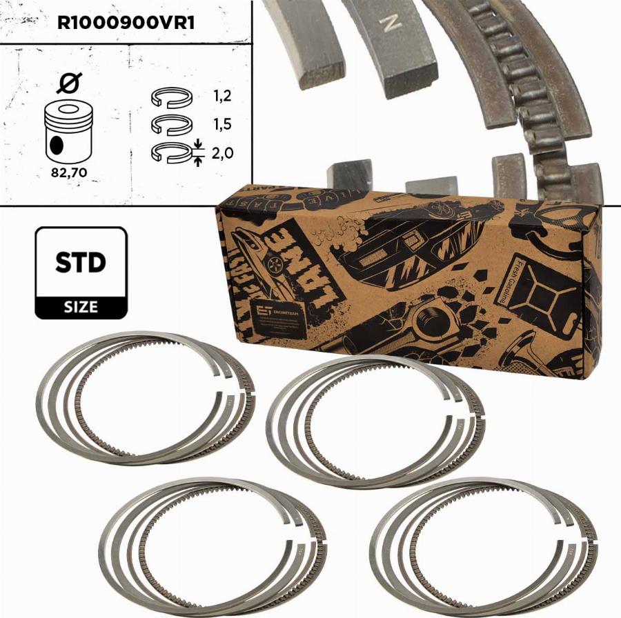 ET Engineteam R1000900VR1 - Kit fasce elastiche autozon.pro