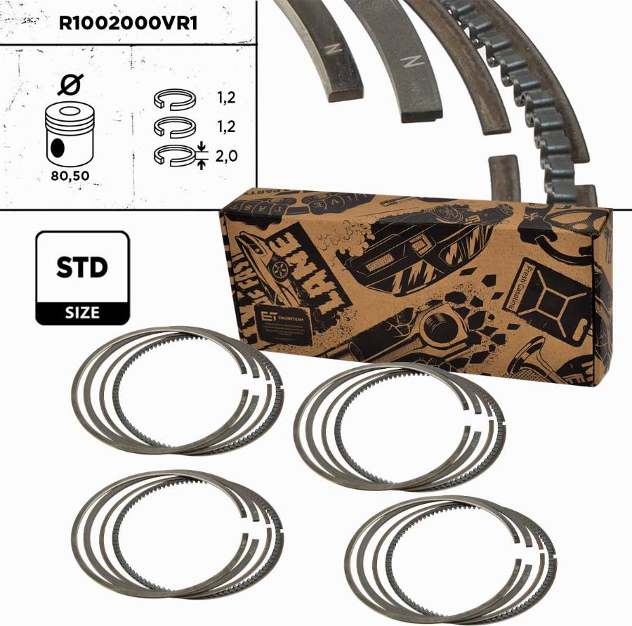 ET Engineteam R1002000VR1 - Kit fasce elastiche autozon.pro