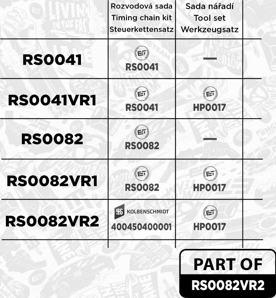 ET Engineteam RS0082VR2 - Kit catena distribuzione autozon.pro