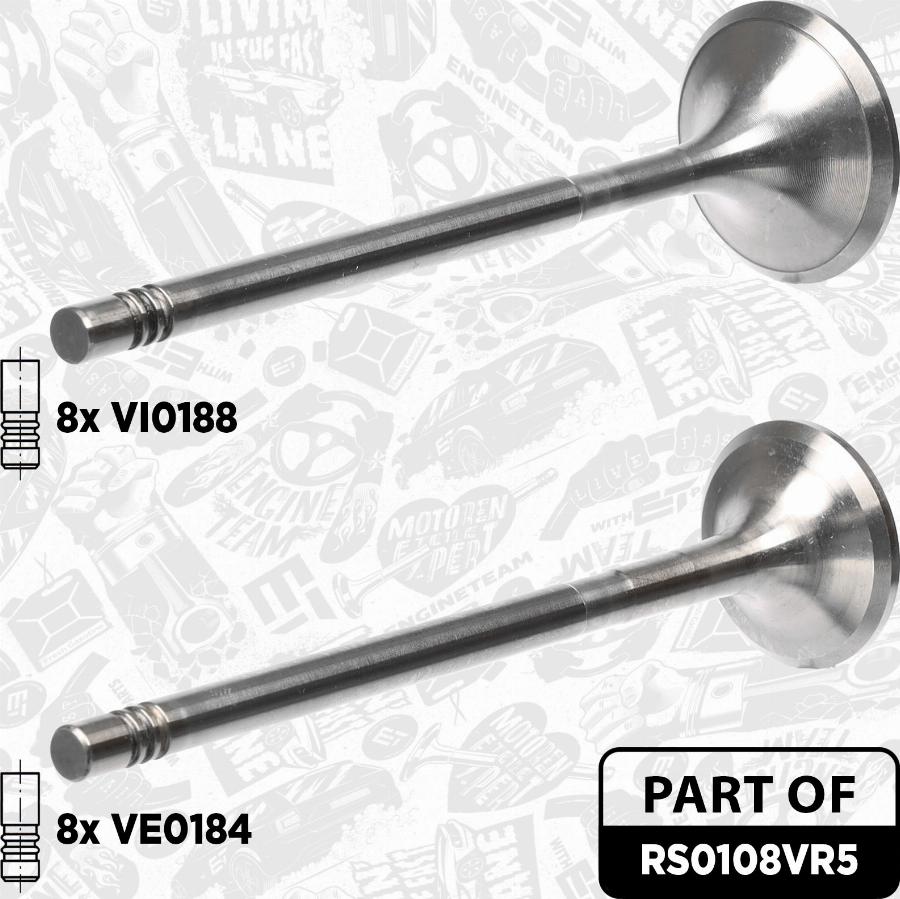 ET Engineteam RS0108VR5 - Kit catena distribuzione autozon.pro