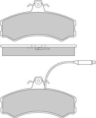 E.T.F. 12-0196 - Kit pastiglie freno, Freno a disco autozon.pro