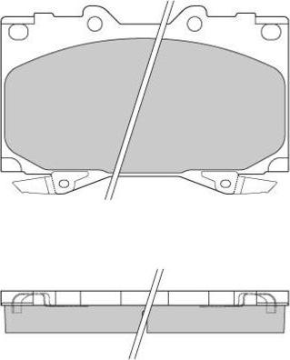 E.T.F. 12-0898 - Kit pastiglie freno, Freno a disco autozon.pro