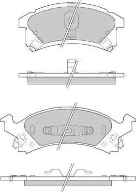 E.T.F. 12-0893 - Kit pastiglie freno, Freno a disco autozon.pro