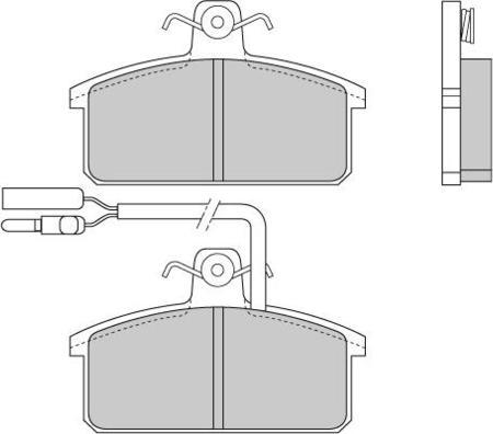 HELLA T0249 - Kit pastiglie freno, Freno a disco autozon.pro