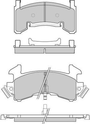 E.T.F. 12-0796 - Kit pastiglie freno, Freno a disco autozon.pro