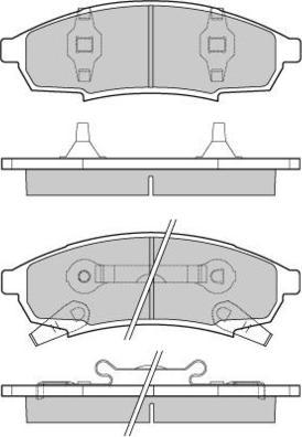 Akebono ISD376 - Kit pastiglie freno, Freno a disco autozon.pro