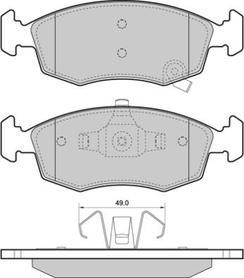 ATE 607289 - Kit pastiglie freno, Freno a disco autozon.pro