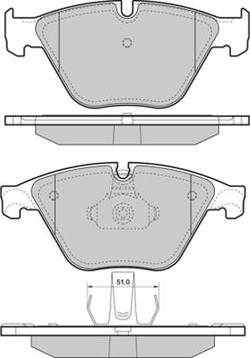 E.T.F. 12-1452 - Kit pastiglie freno, Freno a disco autozon.pro