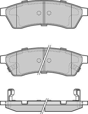 Akebono AN-4647WK - Kit pastiglie freno, Freno a disco autozon.pro