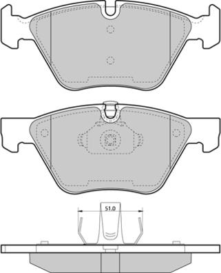 E.T.F. 12-1488 - Kit pastiglie freno, Freno a disco autozon.pro