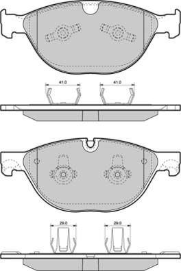 E.T.F. 12-1483 - Kit pastiglie freno, Freno a disco autozon.pro