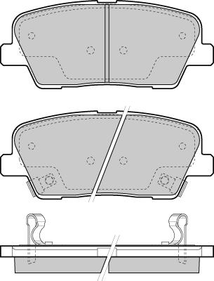 HELLA 8DB 355 036-281 - Kit pastiglie freno, Freno a disco autozon.pro