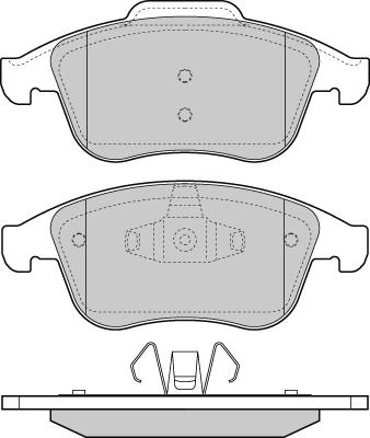 E.T.F. 12-1430 - Kit pastiglie freno, Freno a disco autozon.pro