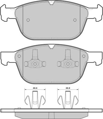 E.T.F. 12-1475 - Kit pastiglie freno, Freno a disco autozon.pro