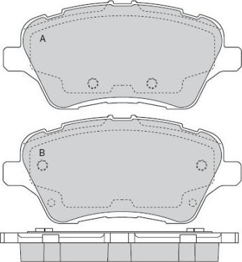 ATE 602784 - Kit pastiglie freno, Freno a disco autozon.pro