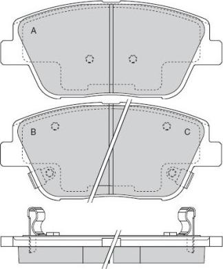 HELLA T2209 - Kit pastiglie freno, Freno a disco autozon.pro